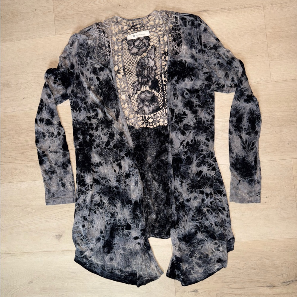 The Impeccable Pig Black and Gray Cardigan